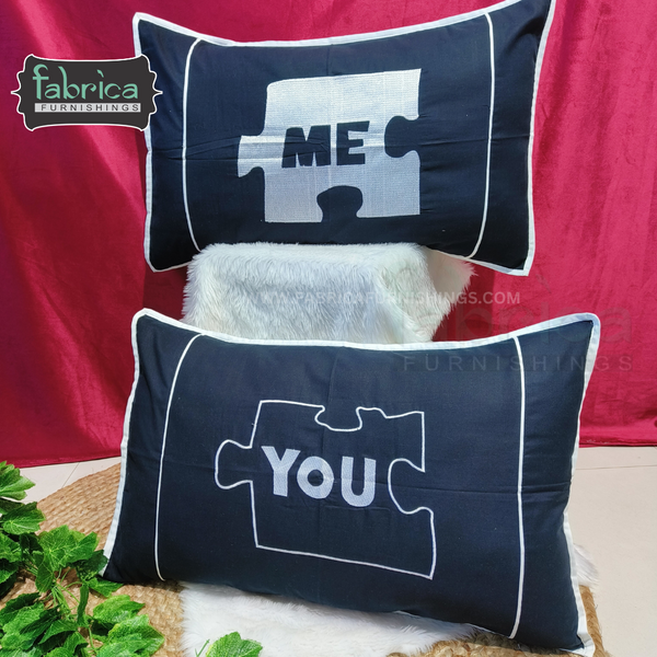 Mr and Mrs Pillow Cover Pair only