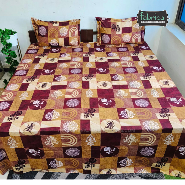 Utsav Mahal Super King Size Cotton Bedsheet
