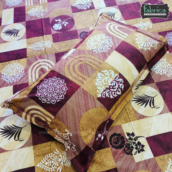 Utsav Mahal Super King Size Cotton Bedsheet