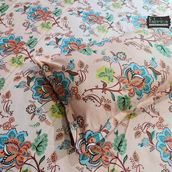 Fabby Anokhi Printed Super King Size Bed Sheets
