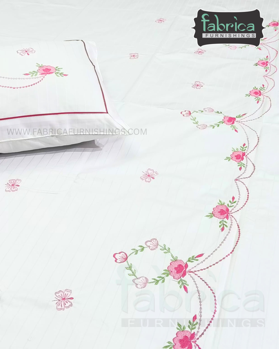 Decor Classic Embroidery Cotton Designer King Size Bed Sheets