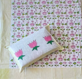 Rangoli Pure Cotton Handblock Super Kingsize Bedsheet