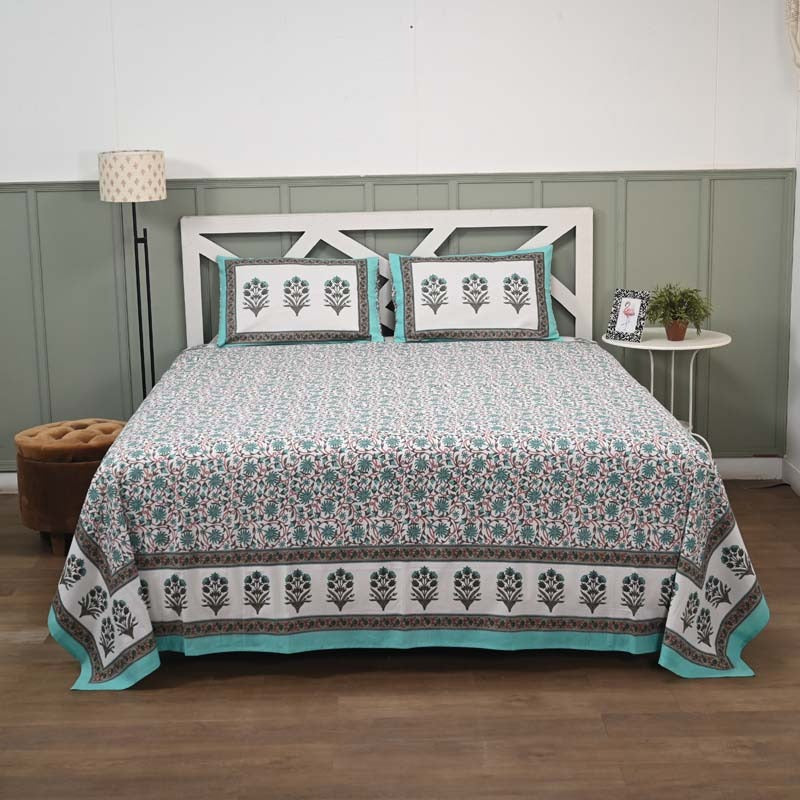 Mughal Utsav Pure Cotton King Size Bedsheet
