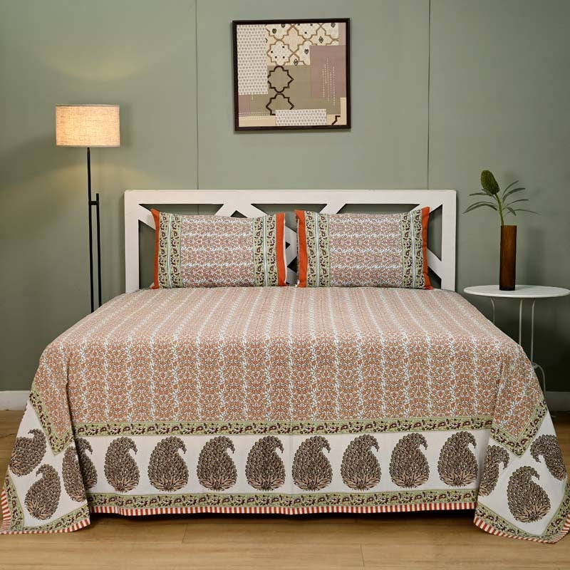 Mughal Utsav Pure Cotton King Size Bedsheet