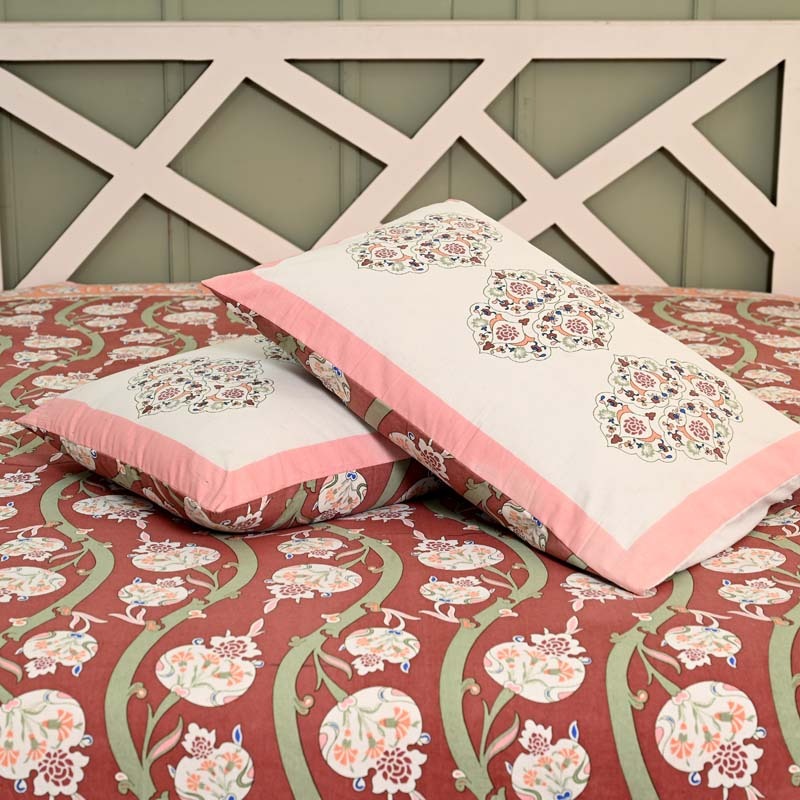 Mughal Utsav Pure Cotton King Size Bedsheet