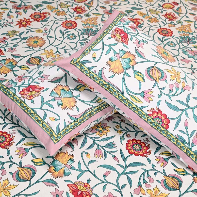 Mughal Utsav Pure Cotton King Size Bedsheet