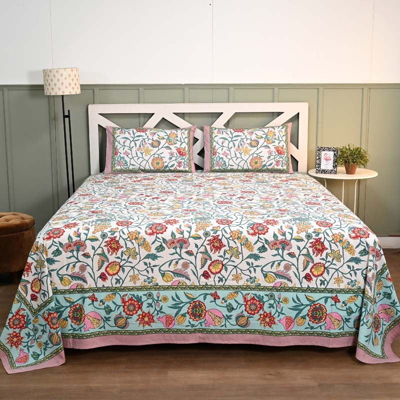 Mughal Utsav Pure Cotton King Size Bedsheet