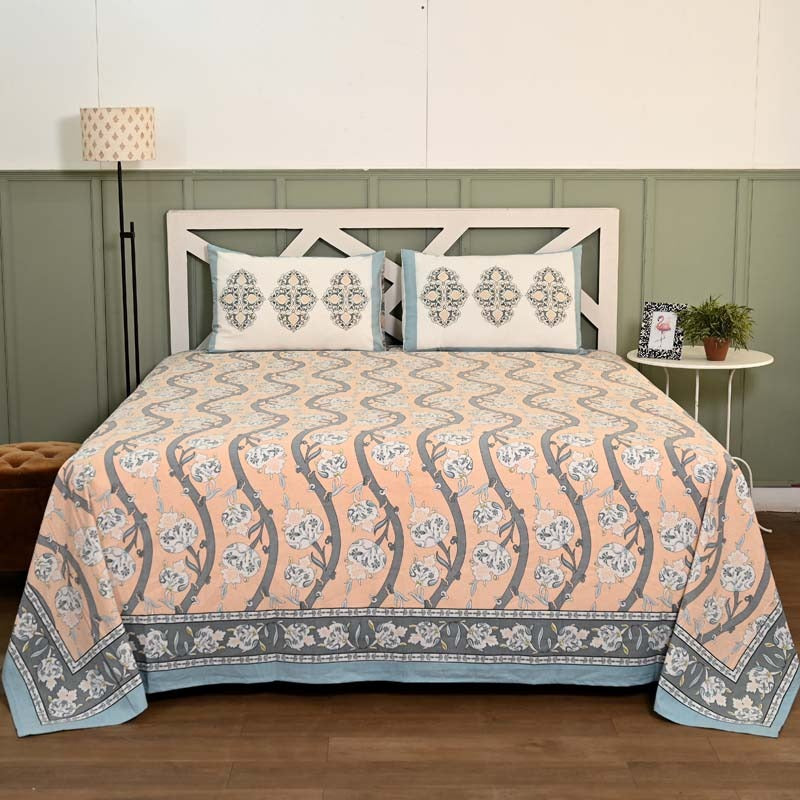 Mughal Utsav Pure Cotton King Size Bedsheet