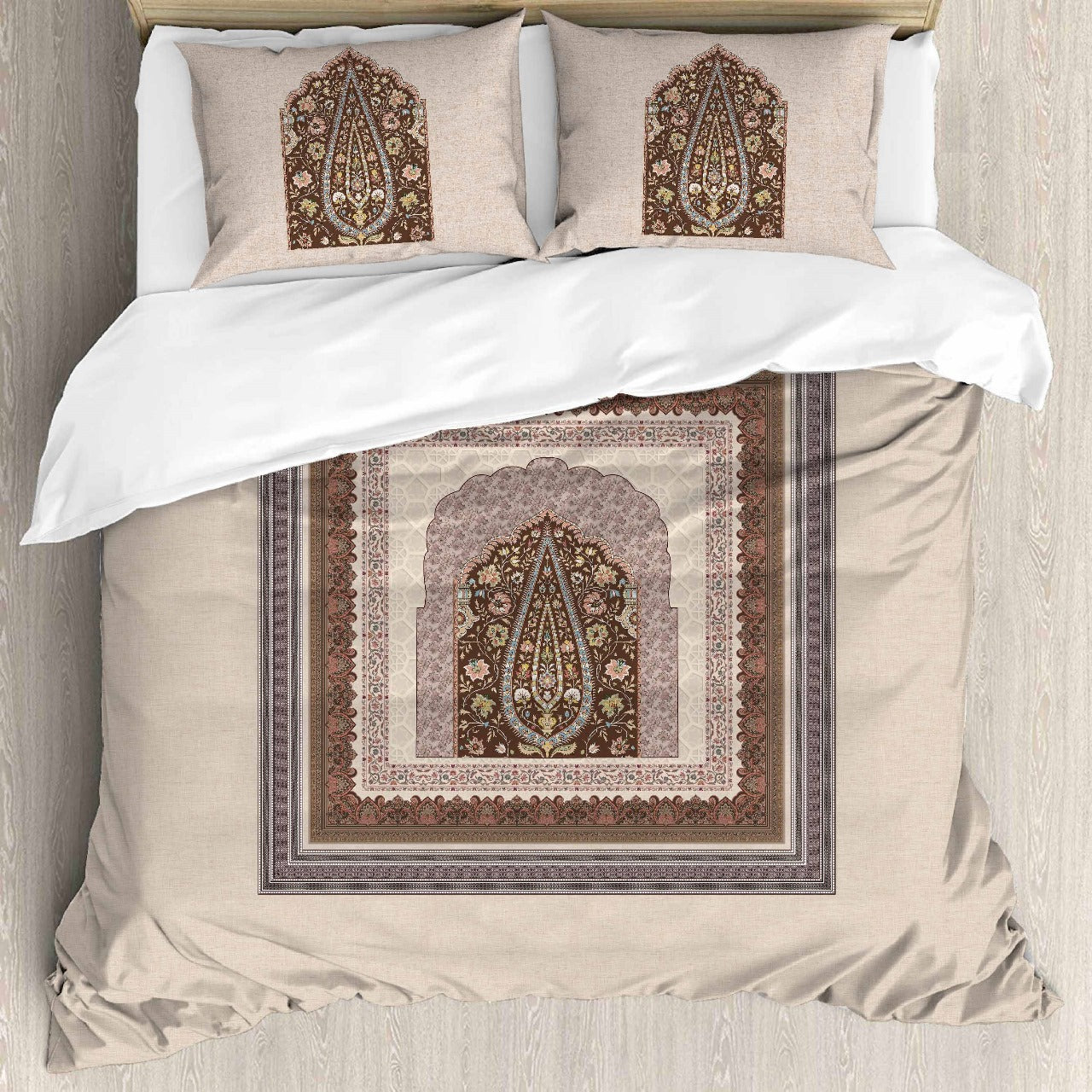 Digital Raga Printed King Size (400 Tc) Pure Cotton Bedsheet