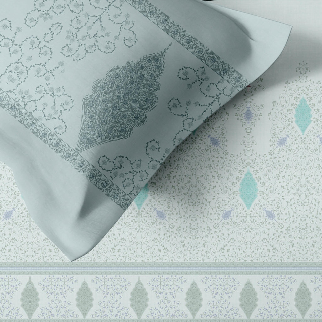 Artistry of india premium pure cotton king size bedsheet set (108*108) inches