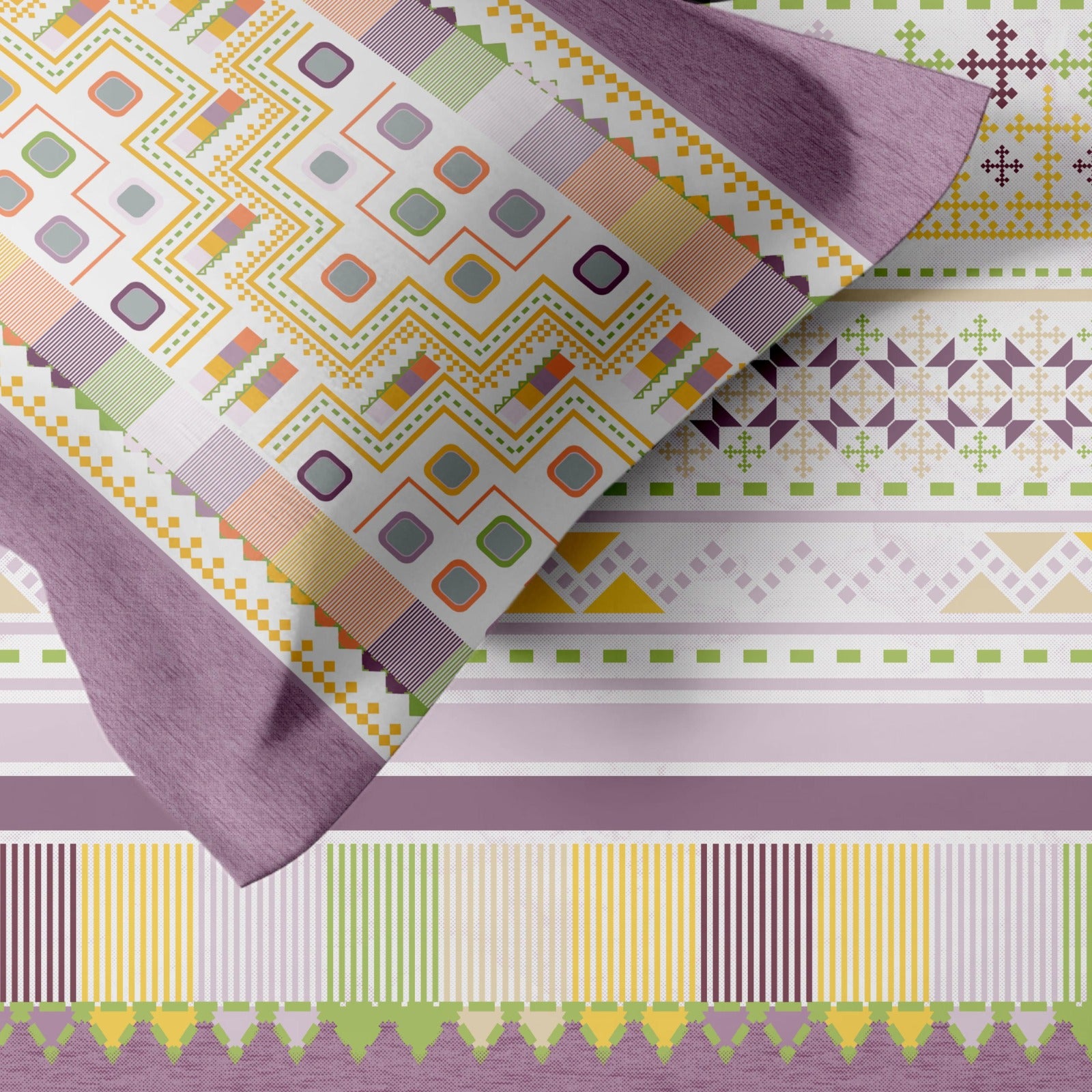 Artistry of india premium pure cotton king size bedsheet set (108*108) inches