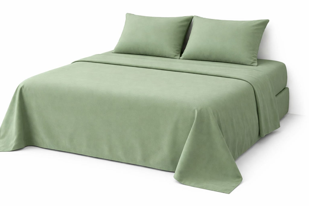 Premium Solid Pure Cotton King Size Bedsheet Set