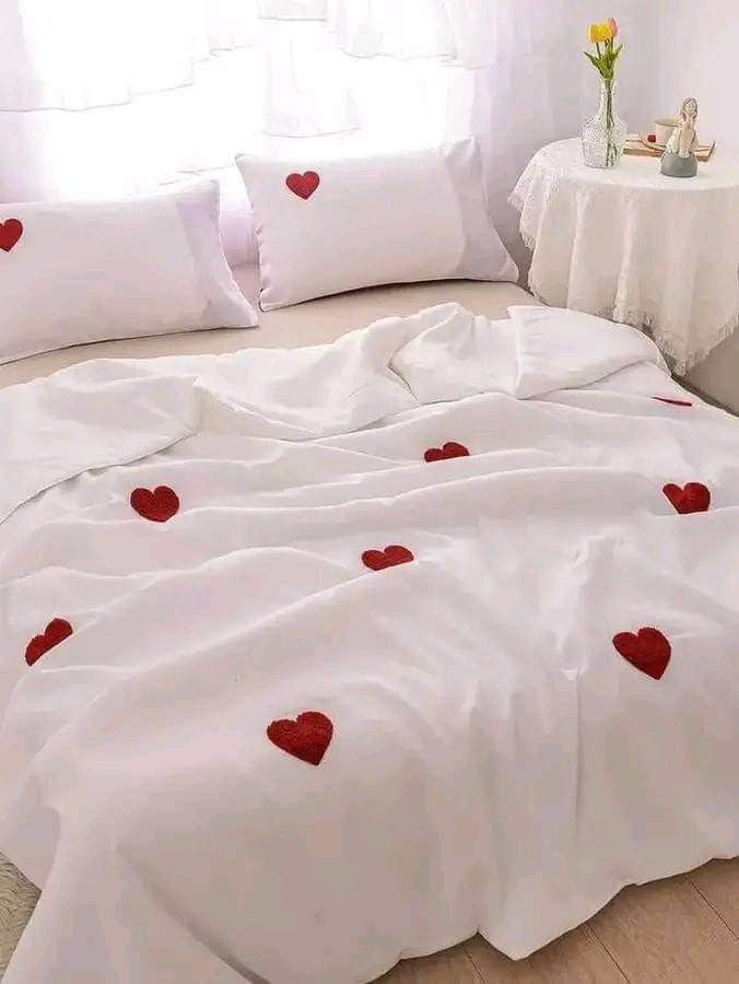 Floral Bloom Embroidered King Size Pure Cotton Bedsheet Set