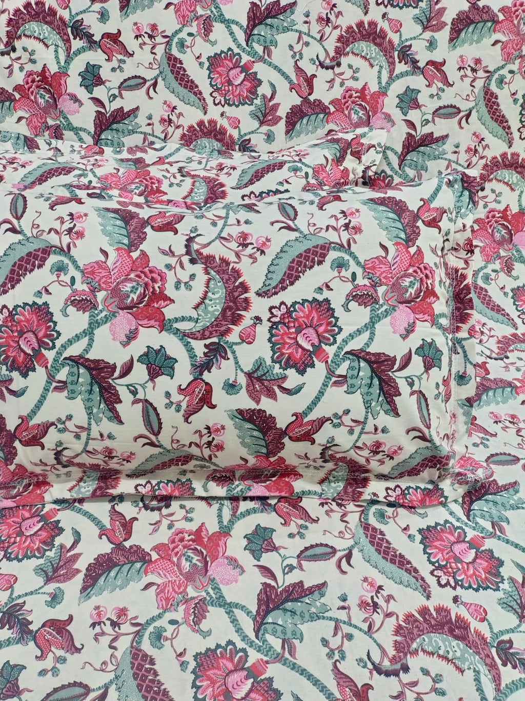Sadabahar Anokhi Printed Pure Cotton  King Size Bedsheet Set