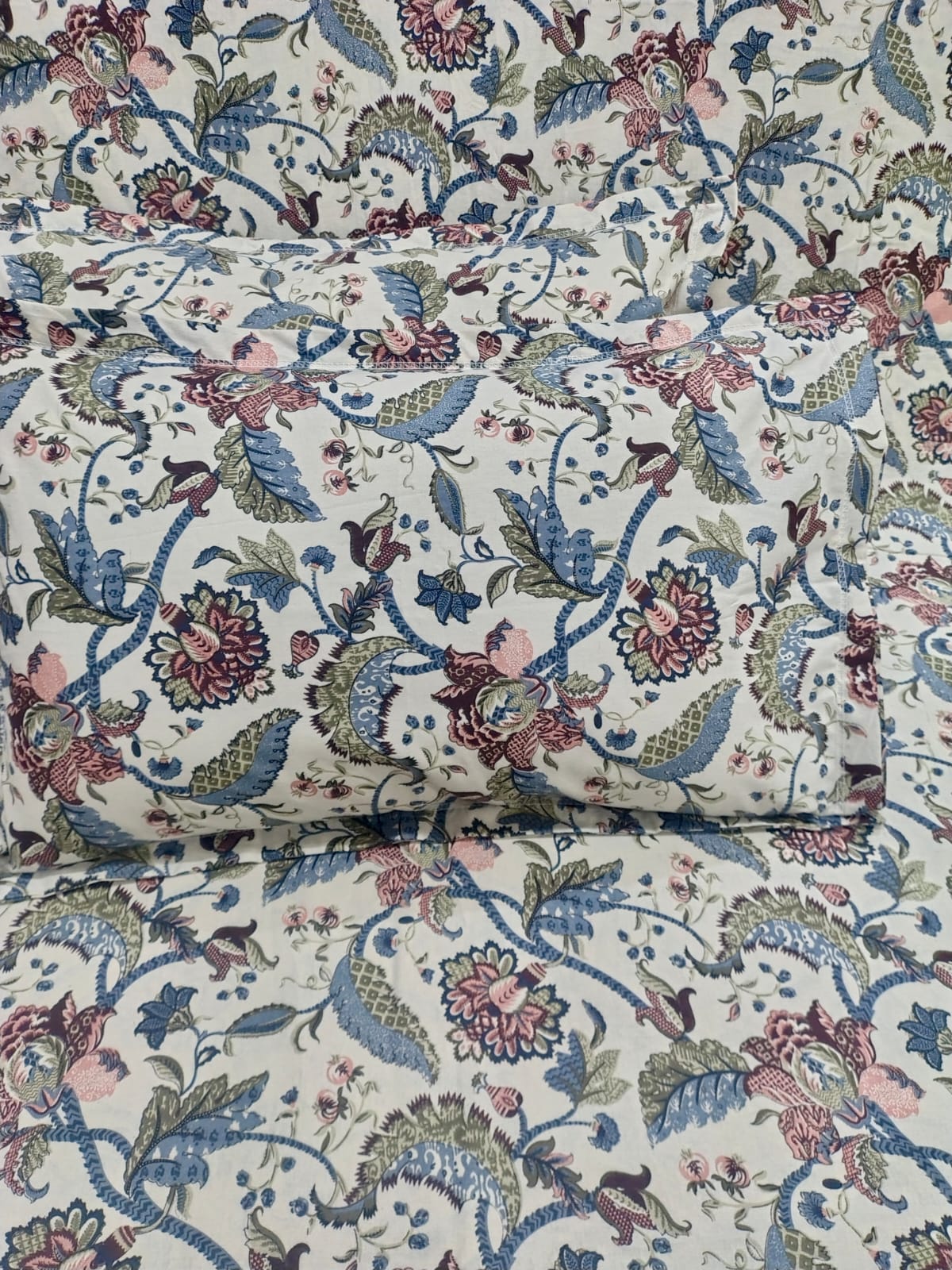 Sadabahar Anokhi Printed Pure Cotton  King Size Bedsheet Set