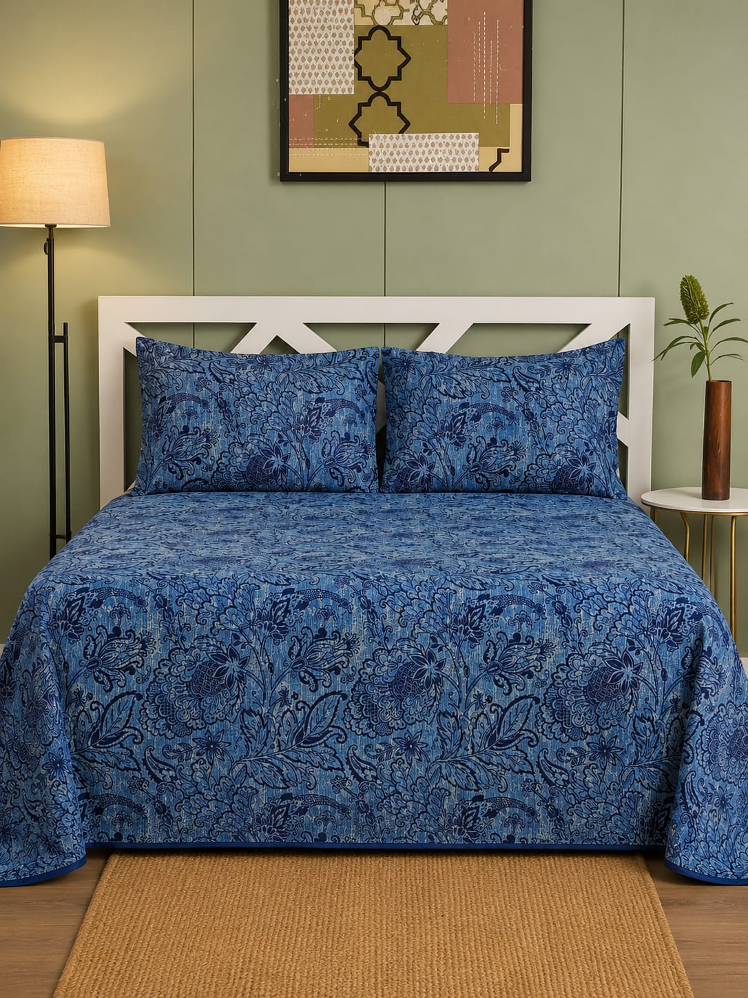Mughal Utsav Pure Cotton King Size Bedsheet