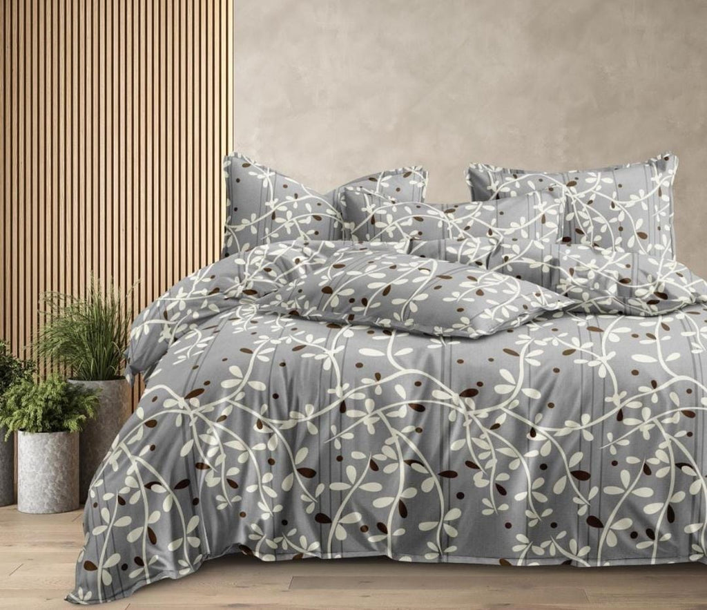 Festive Double Bed Printed 4 Pcs Bedding Set