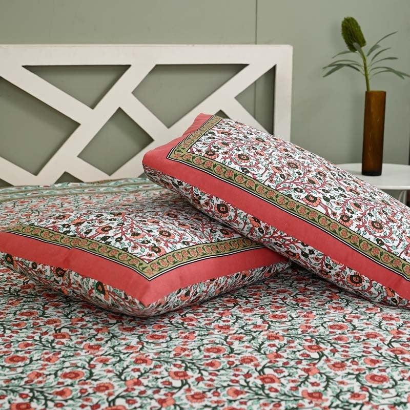Mughal Utsav Printed Pure Cotton King Size Bedsheet