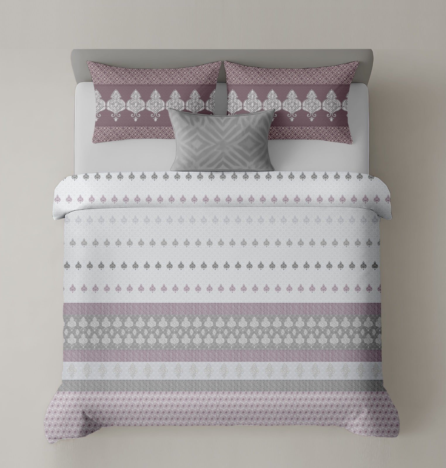 Artistry of india premium pure cotton king size bedsheet set (108*108) inches.