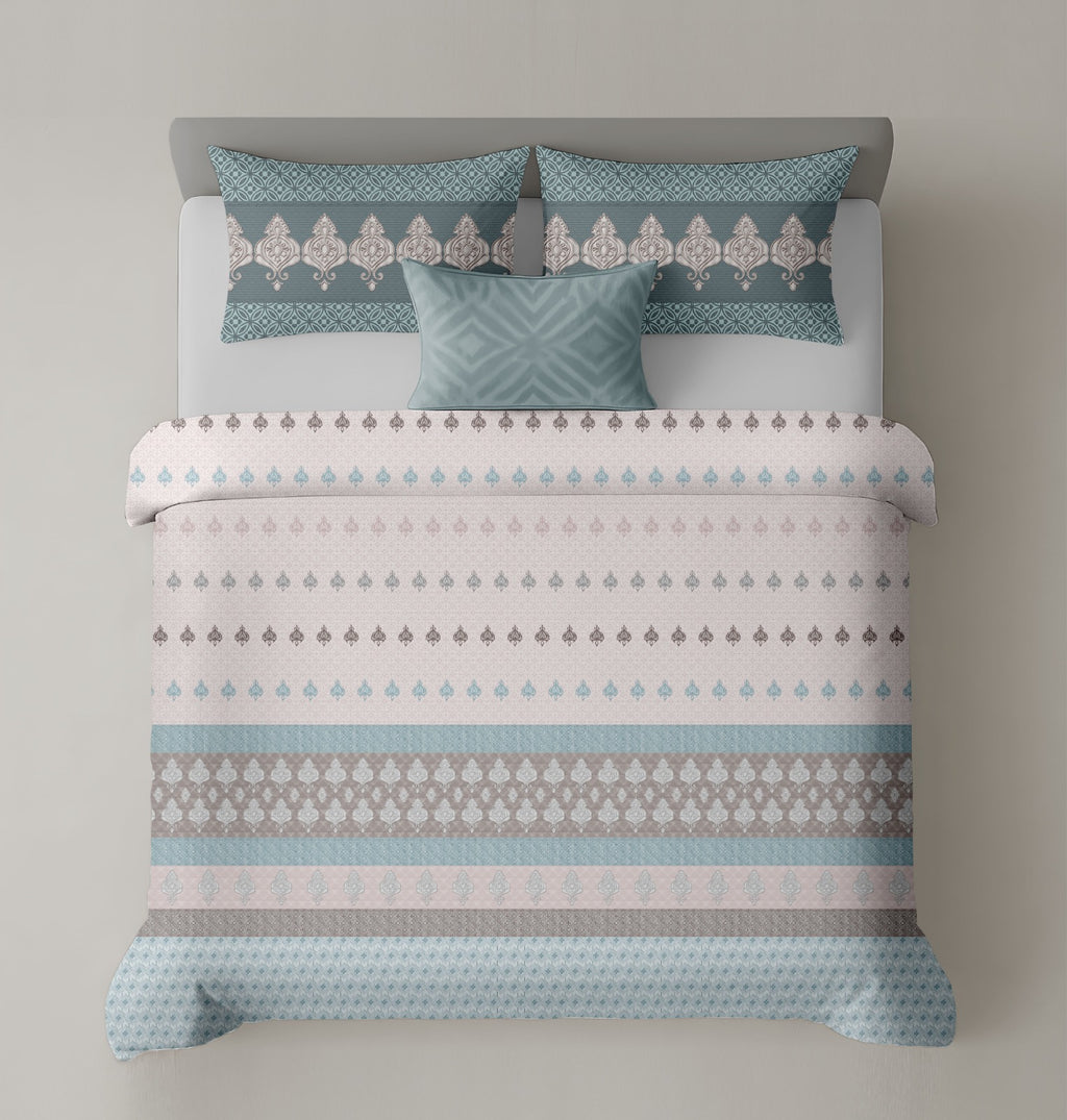 Artistry of india premium pure cotton king size bedsheet set (108*108) inches