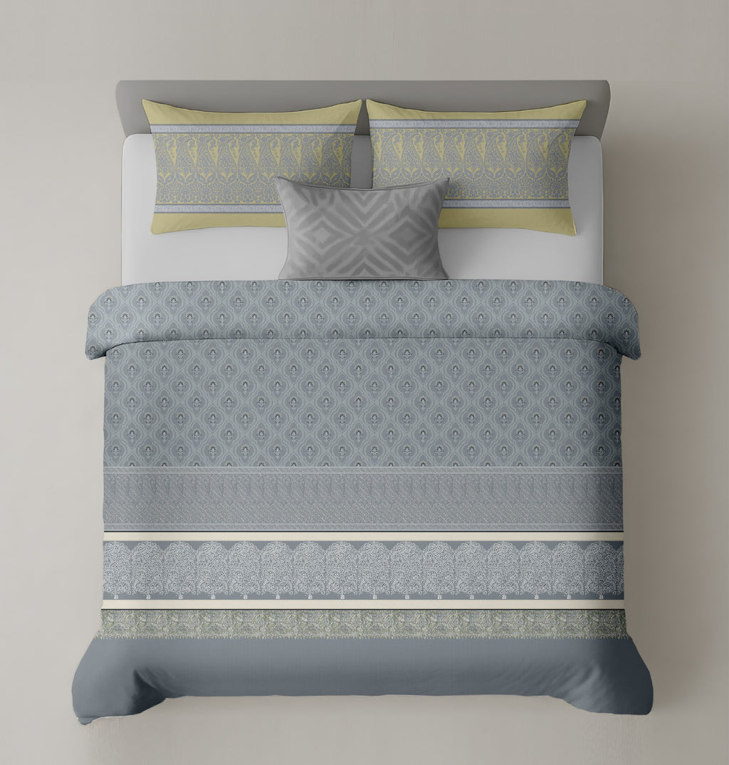 Artistry of india premium pure cotton king size bedsheet set (108*108) inches