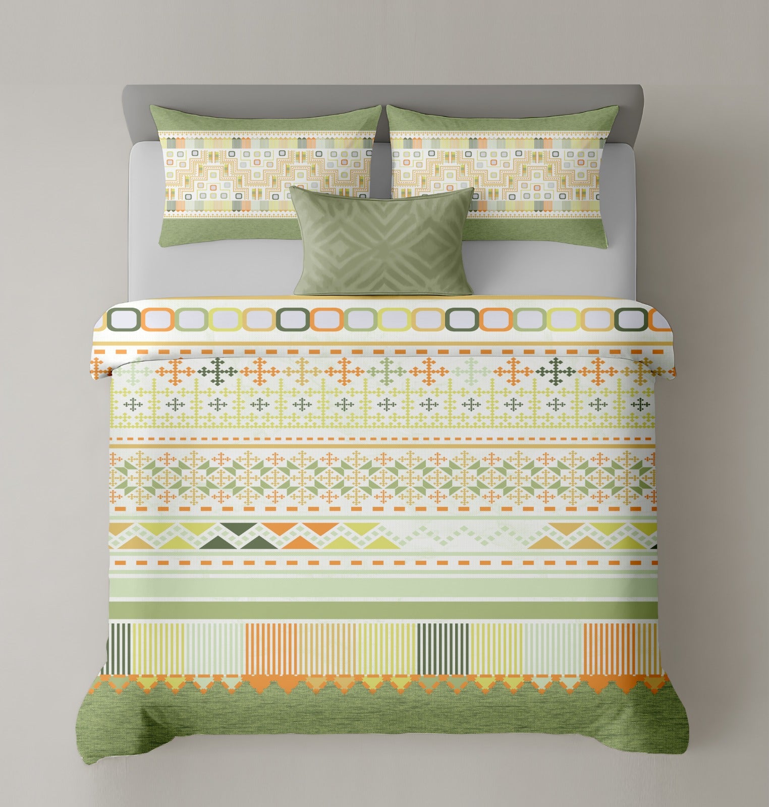 Artistry of india premium pure cotton king size bedsheet set (108*108) inches