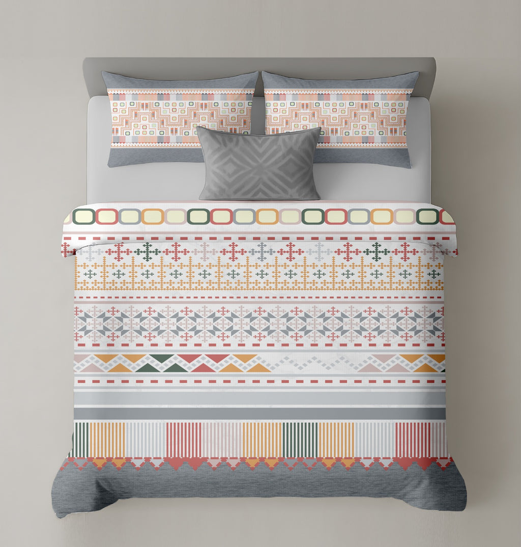 Artistry of india premium pure cotton king size bedsheet set (108*108) inches