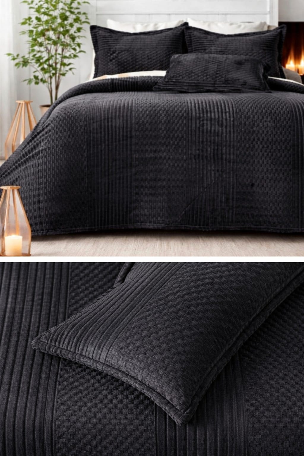 Premium Embossed Solid Color King Size Woolen Bedsheet