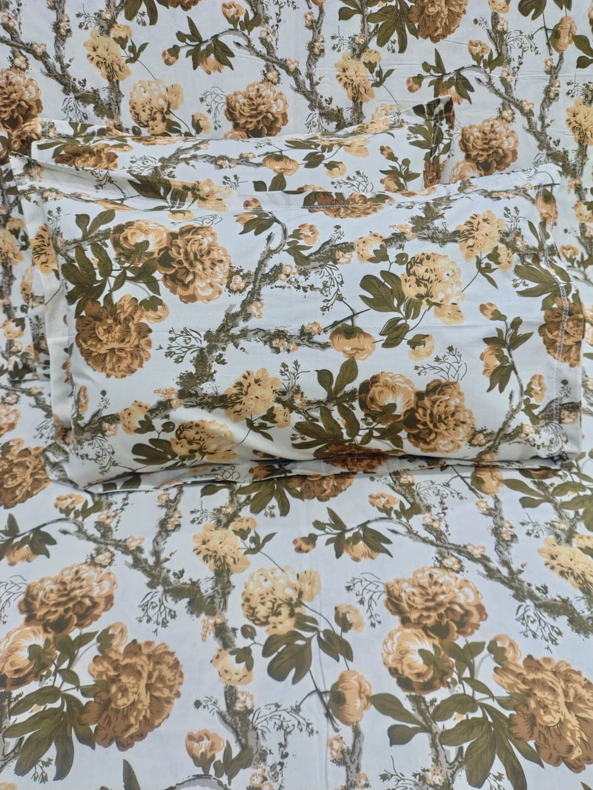 Sadabahar Anokhi Printed Pure Cotton  King Size Bedsheet Set