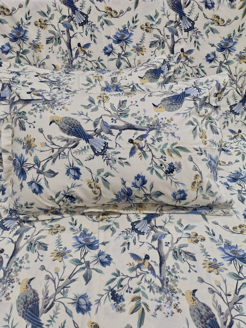 Sadabahar Anokhi Printed Pure Cotton  King Size Bedsheet Set