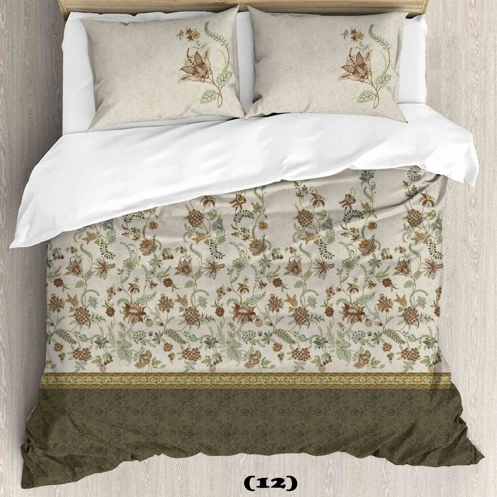 Digital Raga Printed King Size (400 Tc) Pure Cotton Bedsheet