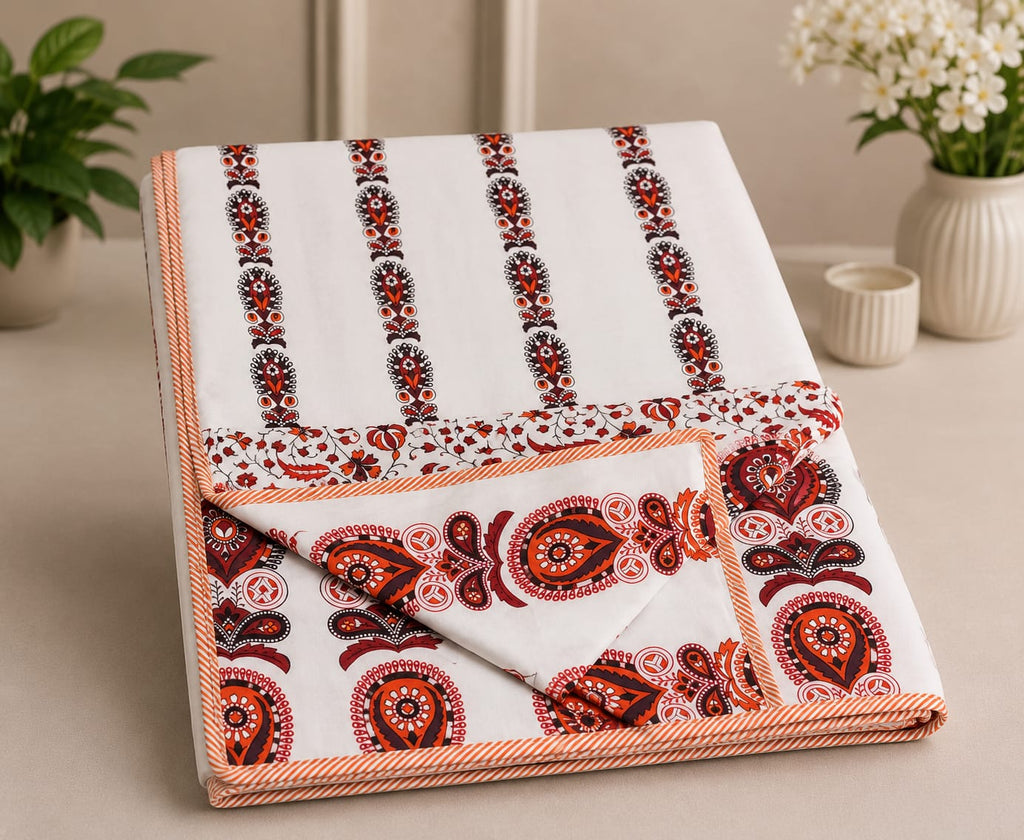 Noor Printed Mul Cotton Double Bed AC Duvet ( Tehar )