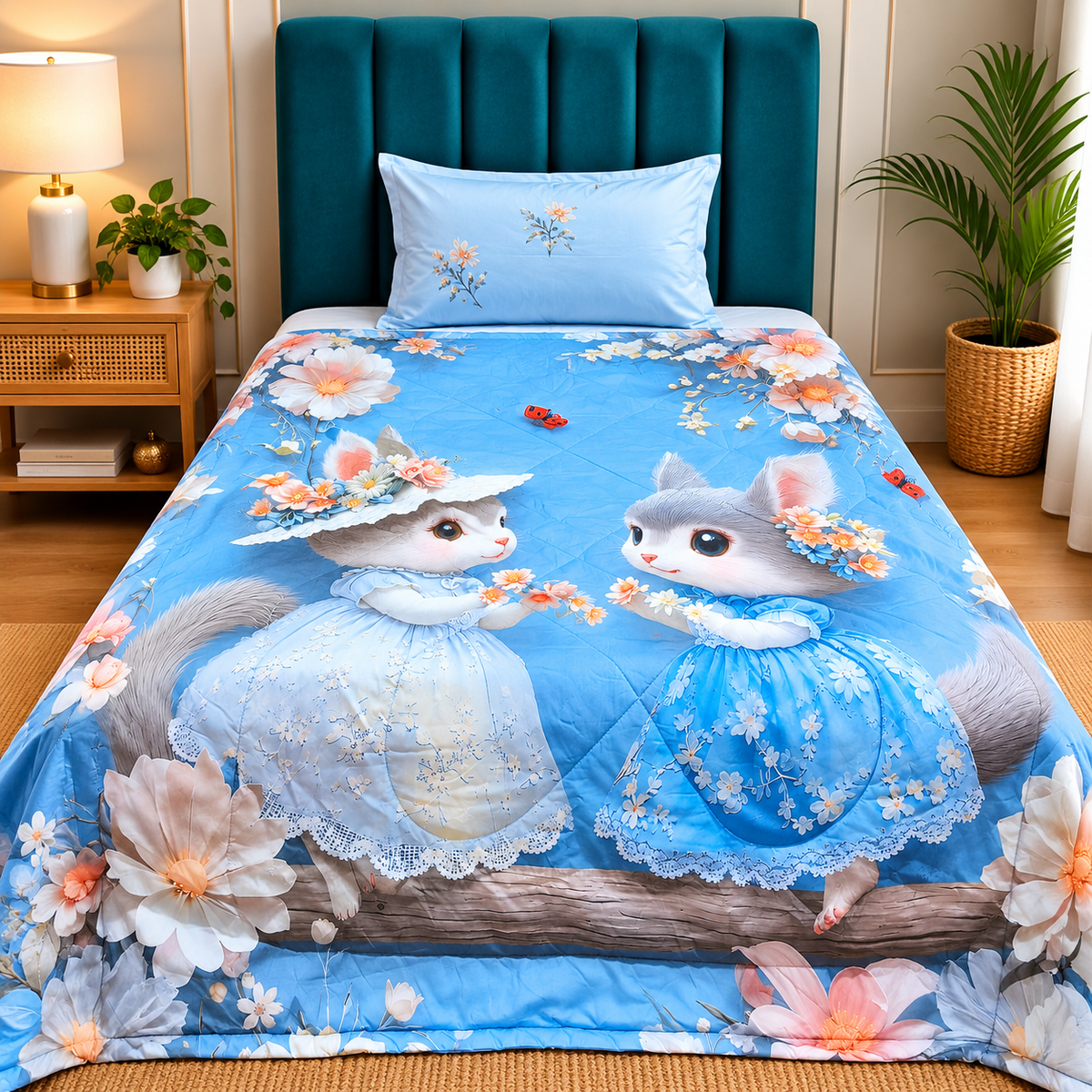 Magical 7 D Kids Prints Premium Single Bed Fluffy Comforter