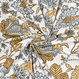 Fabby Decor Designer Kingsize Printed Pure Cotton Bedsheet