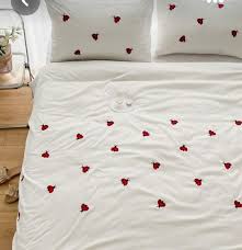 Floral Bloom Embroidered King Size Pure Cotton Bedsheet Set