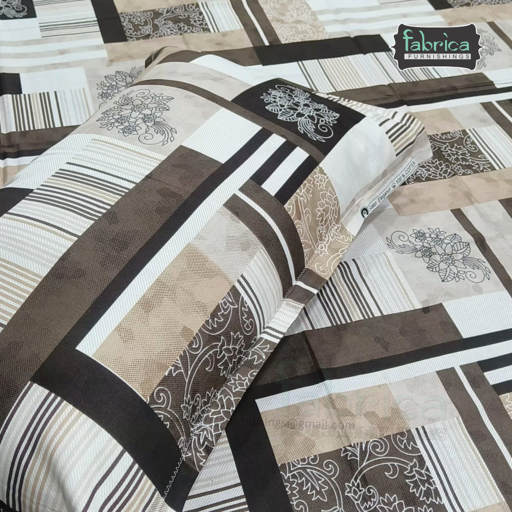 Procian Print Premium Pure Cotton Queen Size Bedsheet