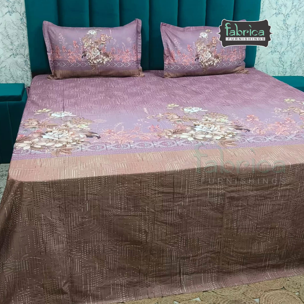Digital Raga Printed King Size (400 Tc) Pure Cotton Bedsheet