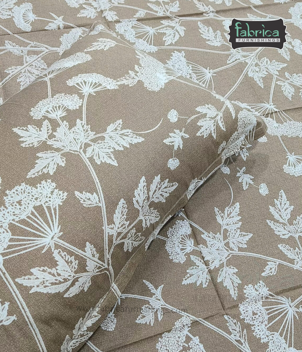 Calm Petals  Printed Pure Cotton Single Bed Sheet