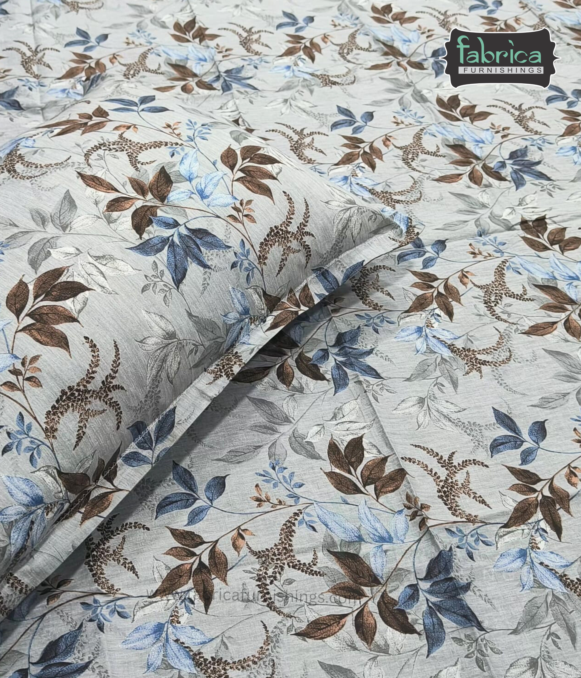 Calm Petals  Printed Pure Cotton Single Bed Sheet