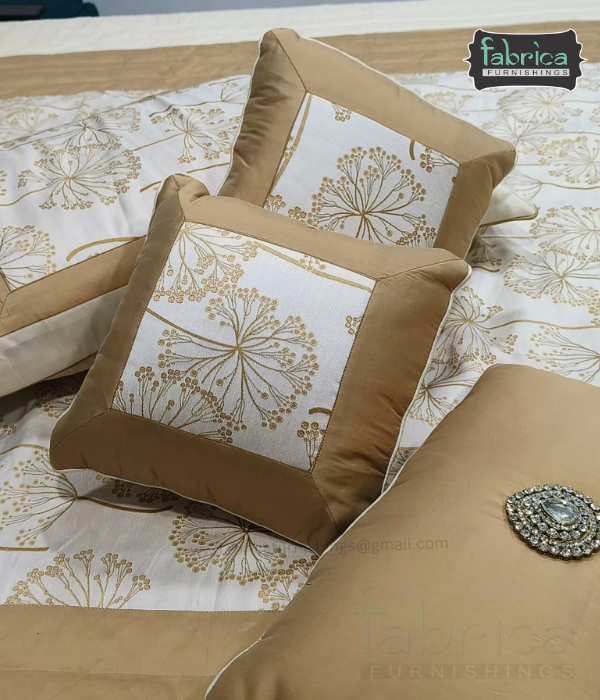 Royal Noorani Luxurious 6 -Piece Embroidered Silk Bedcover Set