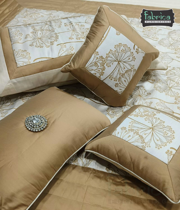 Royal Noorani Luxurious 6 -Piece Embroidered Silk Bedcover Set