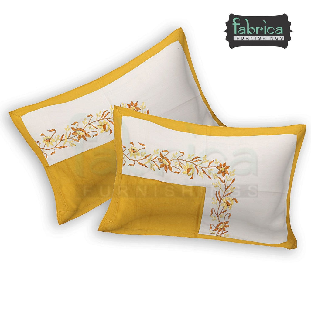 Fabby Royal Designer Embroidered king Size Bed Sheets