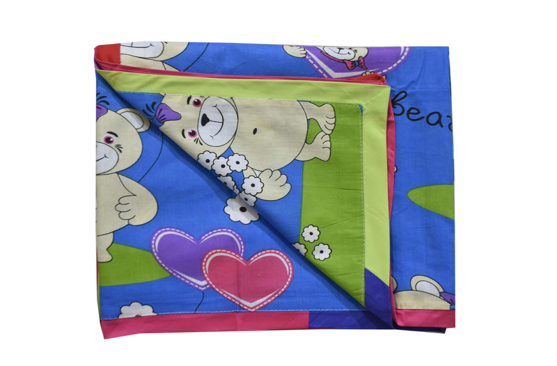 Cotton Cartoon Print Bright Single Duvet Cover Pair 