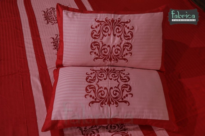 Fabby Royal Designer Embroidered king Size Bed Sheets