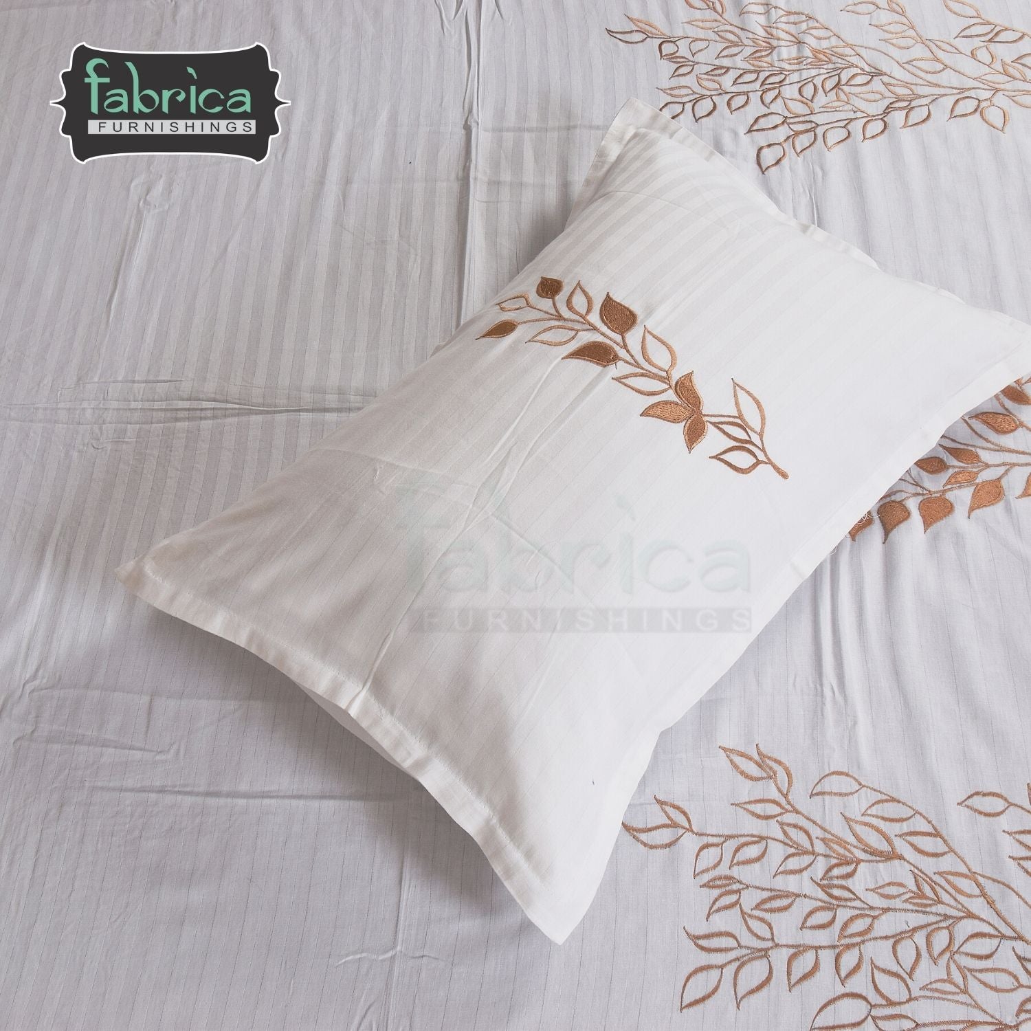 Fabby Home Designer Embroidered Double Bed king Size Bed Sheets