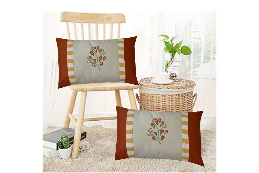 Royal Cushion Covers(Set of 2 With Filler) 