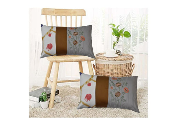 Royal Cushion Covers(Set of 2 With Filler) 