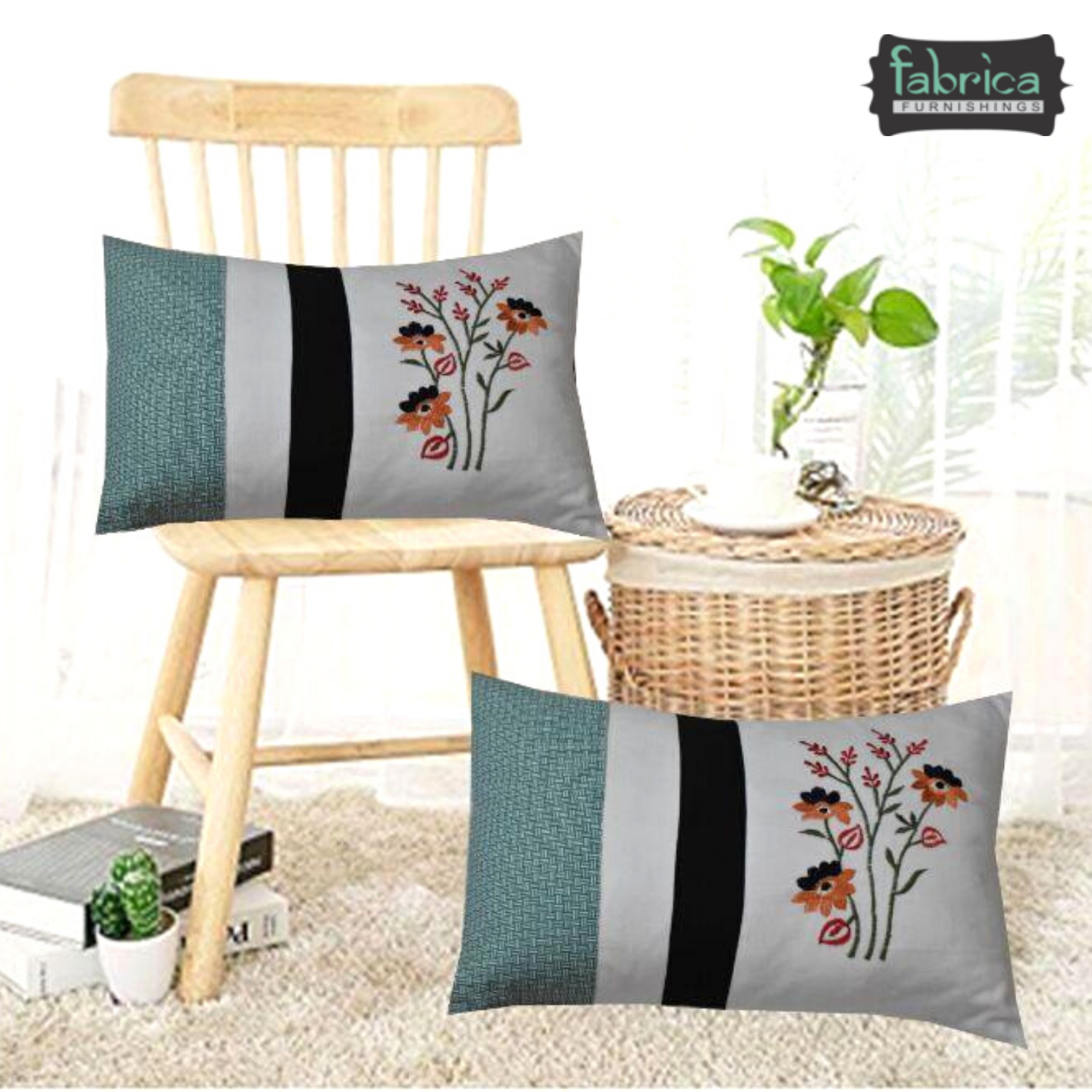 Royal Cushion Covers(Set of 2 With Filler)