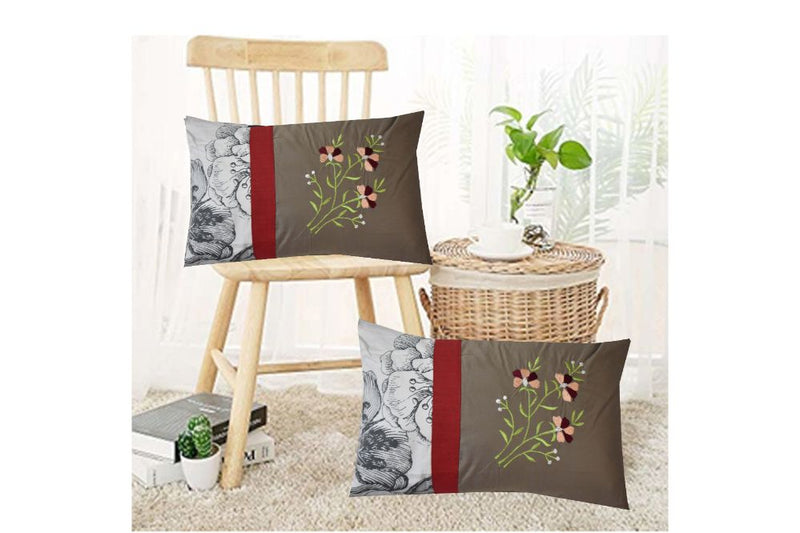 Royal Cushion Covers(Set of 2 With Filler) 