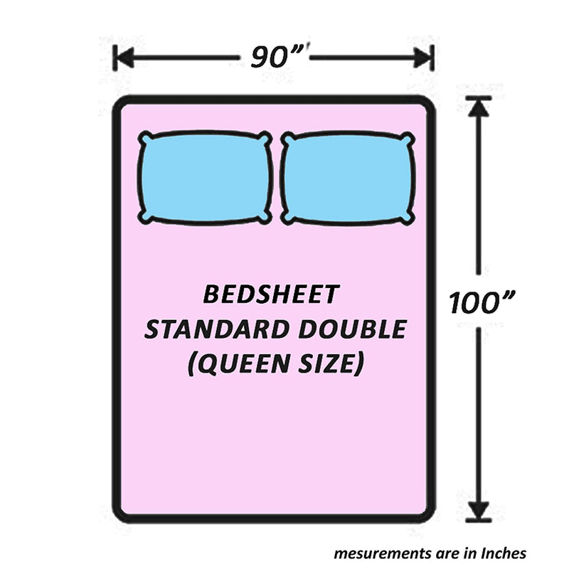 Urban Dots Pure Cotton King Size Printed Bedsheet